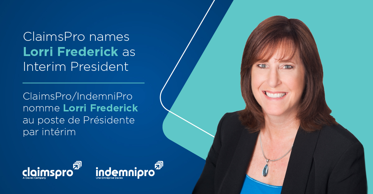 ClaimsPro names Lorri Frederick as Interim President